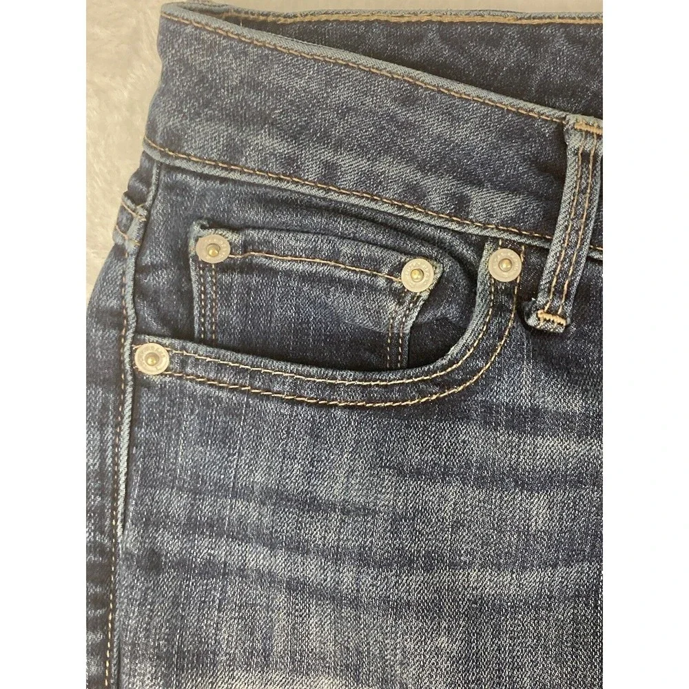 Lucky Brand Lolita Crop Low Rise Raw‎ Hem Jeans Womens Blue Size 29
